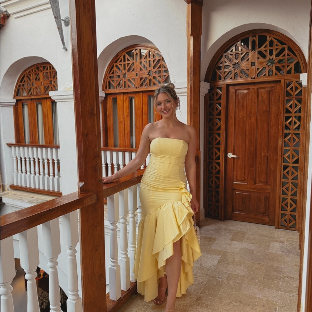 Angelina Maxi Dress - Lemon